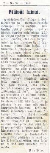El�v�t Kuvat Tyrv��ll� 1924